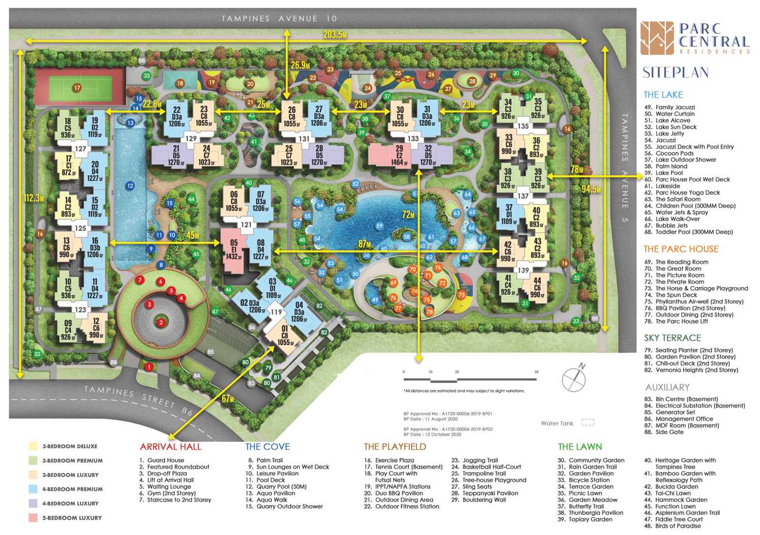 Parc Central Residences Siteplan